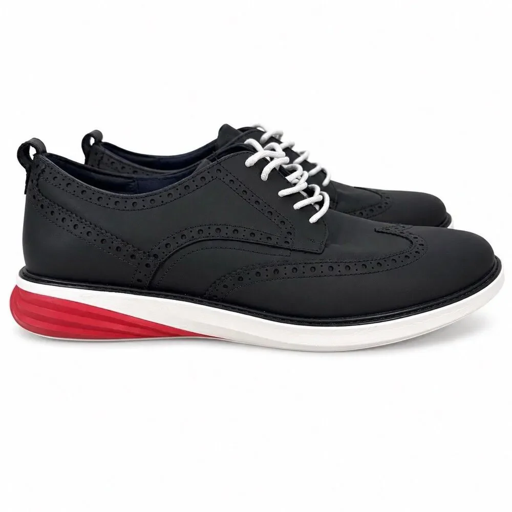 Cole Haan GrandPro Wingtip Oxford Sneaker C38916 Black Leather Men’s Size 13M